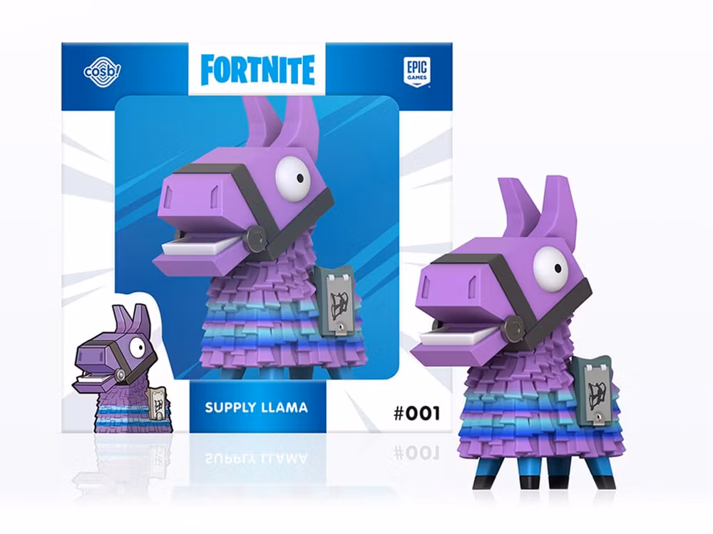 Fortnite Cosbi #001 Supply Llama 3-Inch Figure