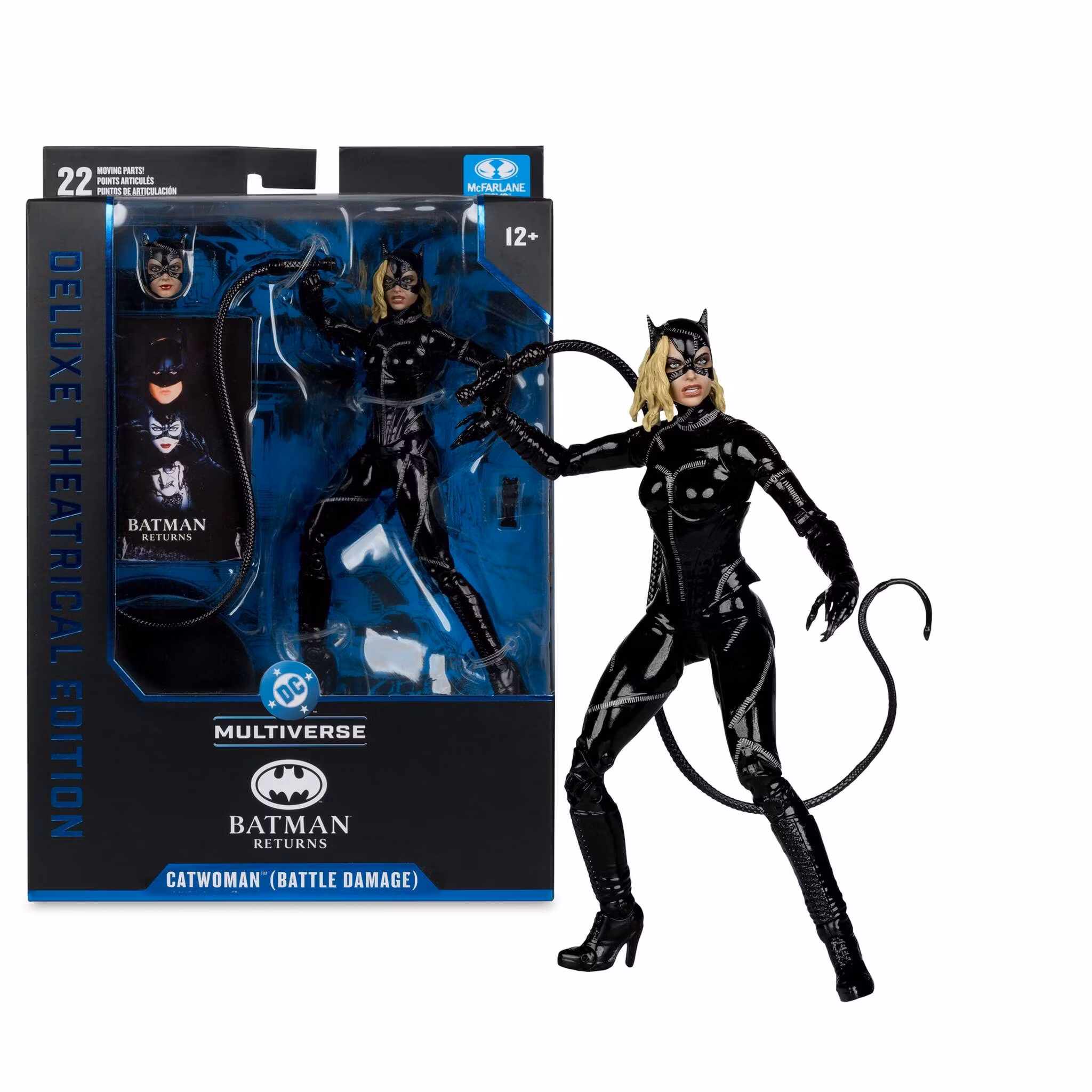 Batman Returns (1992) DC Multiverse Catwoman (Battle Damage) Action Figure (Deluxe Theatrical Edition)