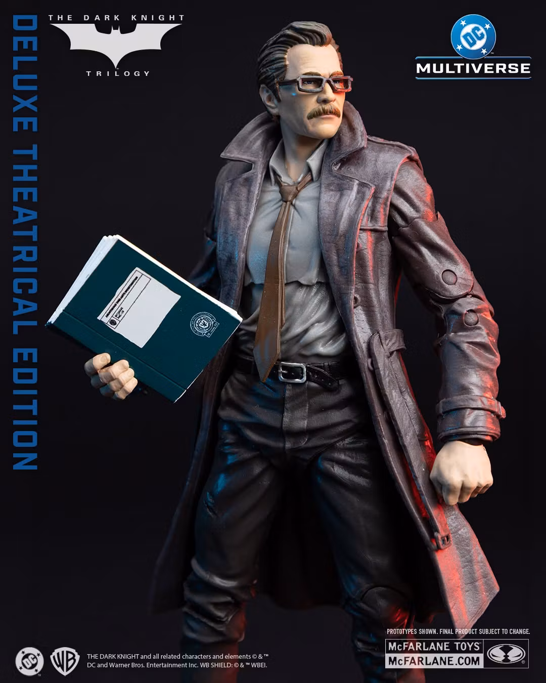 The Dark Knight (2008) DC Multiverse Commissioner James Gordon (Deluxe Theatrical Edition) Action Figure