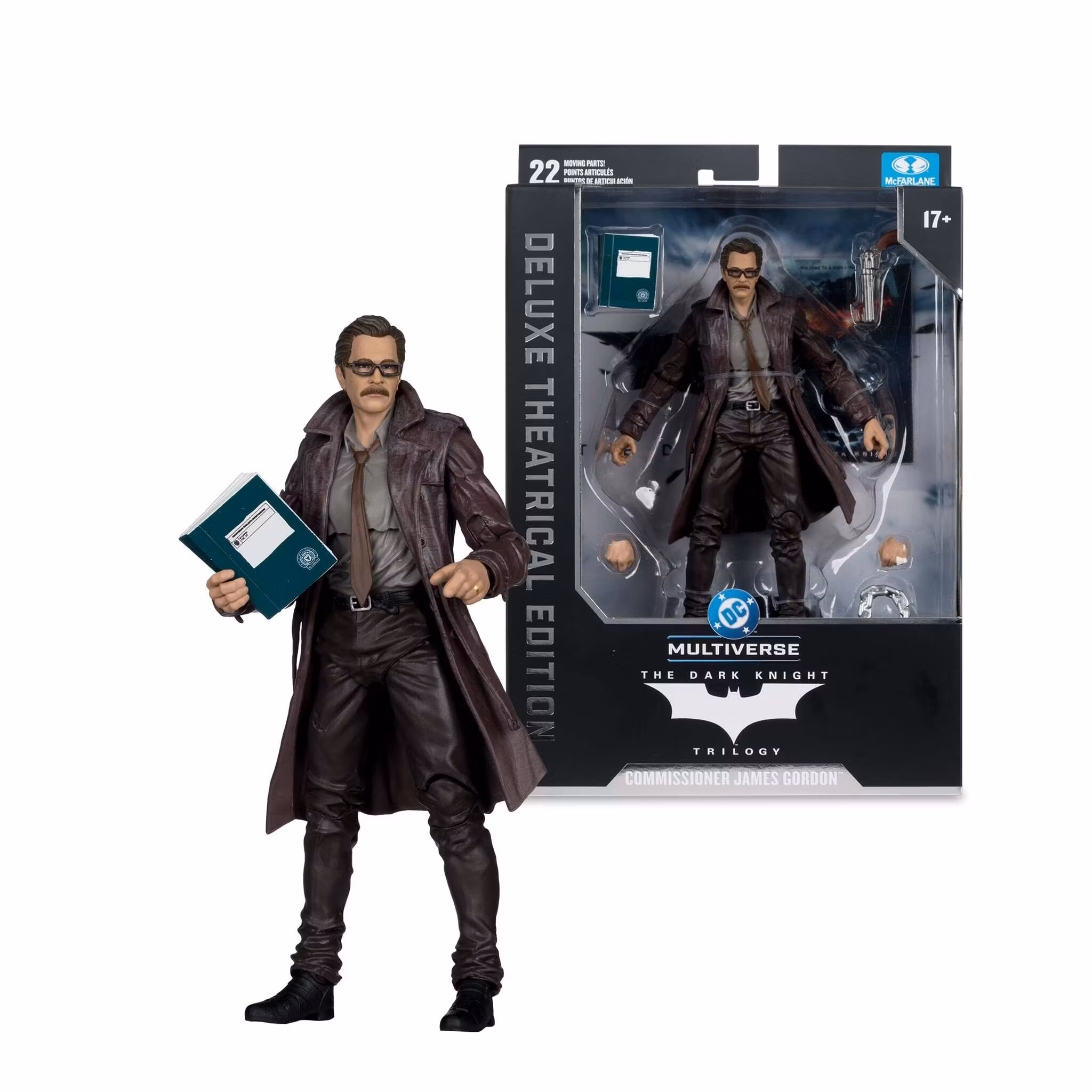 The Dark Knight (2008) DC Multiverse Commissioner James Gordon (Deluxe Theatrical Edition) Action Figure
