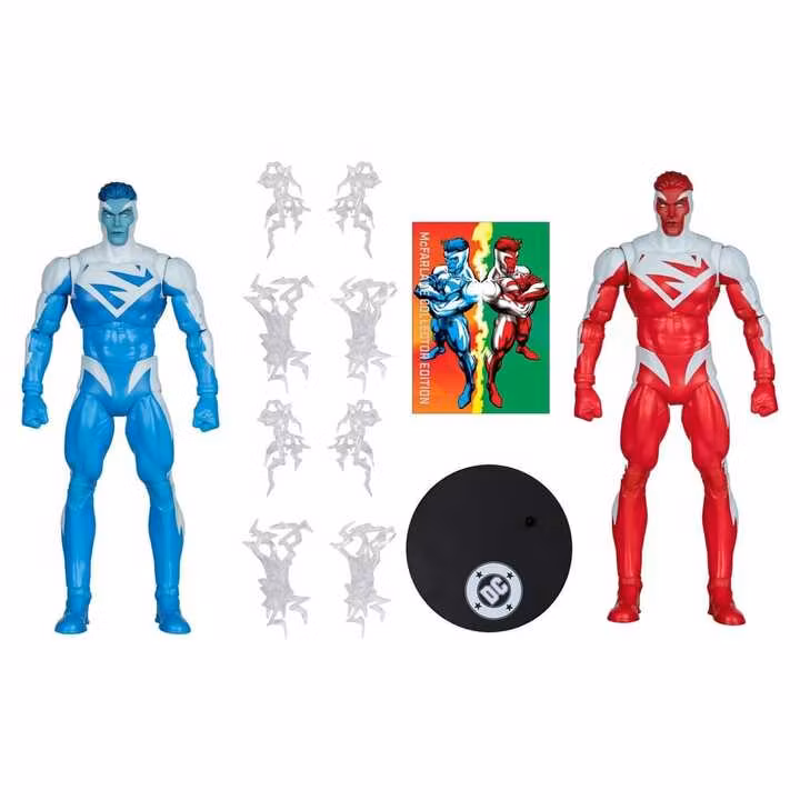 DC Multiverse Superman Blue vs. Superman Red Action Figure Two-Pack (Gold Label)