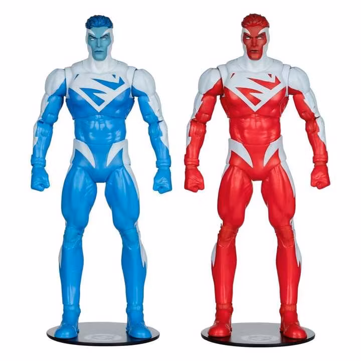DC Multiverse Superman Blue vs. Superman Red Action Figure Two-Pack (Gold Label)