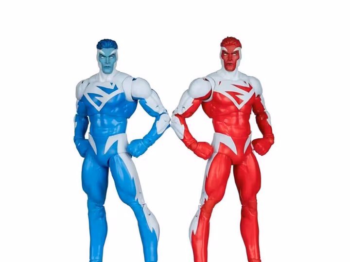 DC Multiverse Superman Blue vs. Superman Red Action Figure Two-Pack (Gold Label)