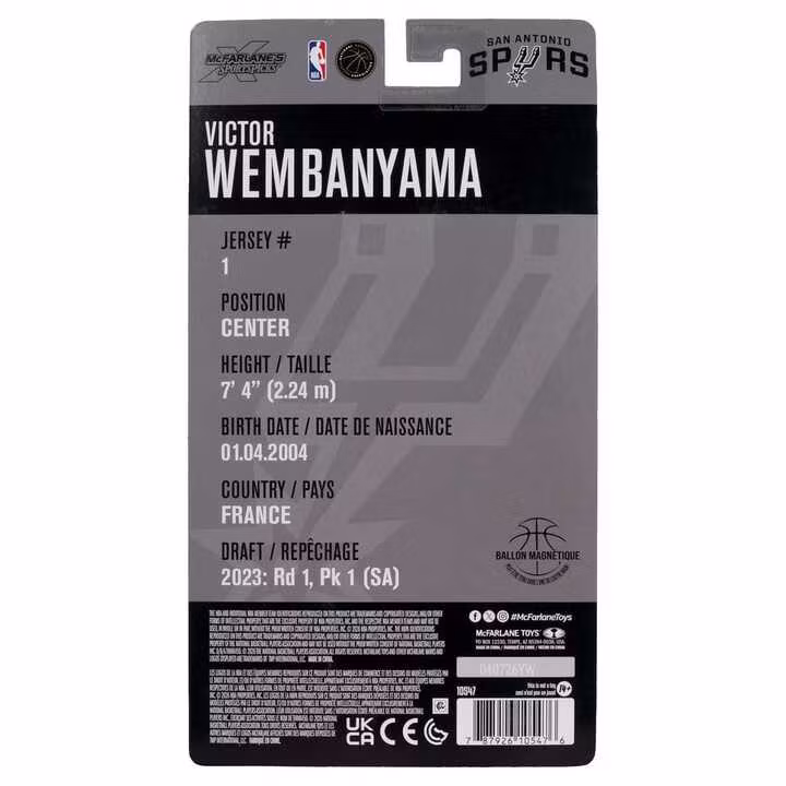 NBA Legends Series Victor Wembanyama (San Antonio Spurs) Action Figure