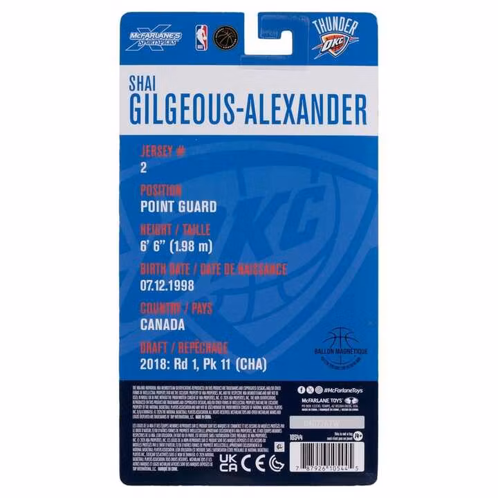NBA Legends Series Shai Gilgeous-Alexander (Oklahoma City Thunder) Action Figure