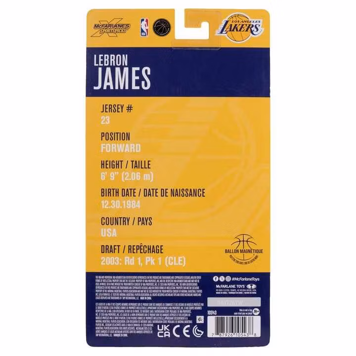 NBA Legends Series Lebron James (Los Angeles Lakers) Action Figure