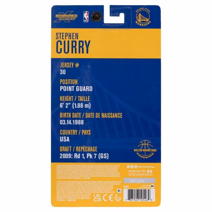 NBA Legends Series Stephen Curry (Golden State Warriors) Action Figure
