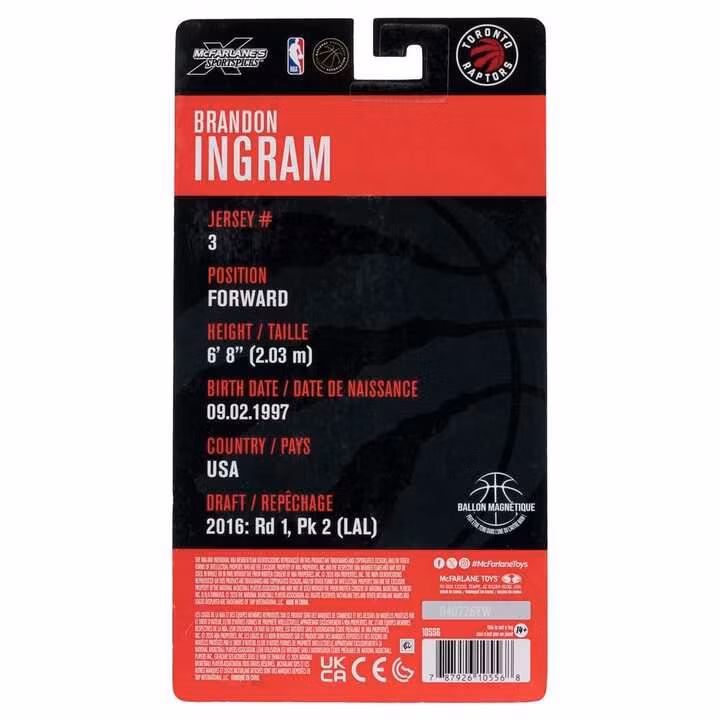 NBA Legends Series Brandon Ingram (Toronto Raptors) Action Figure