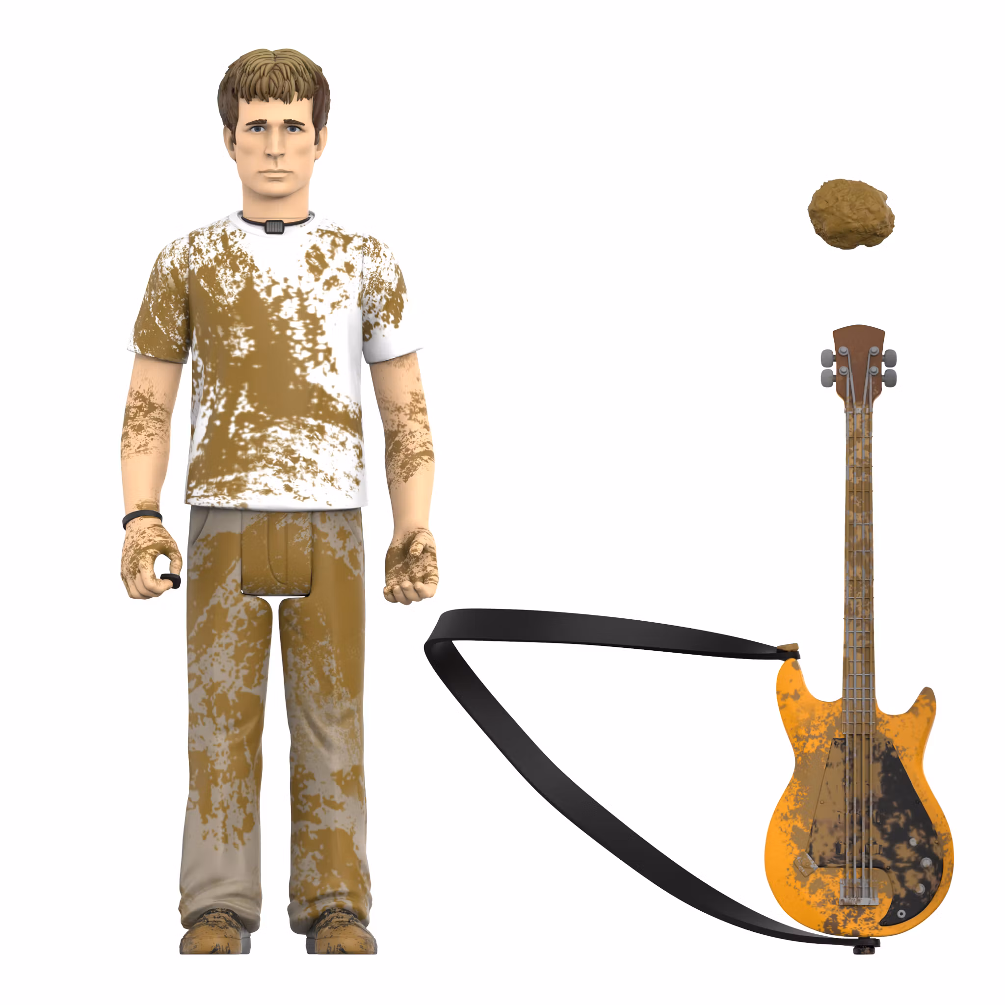 Green Day ReAction Mike Dirnt (Mud Fight) Action Figure