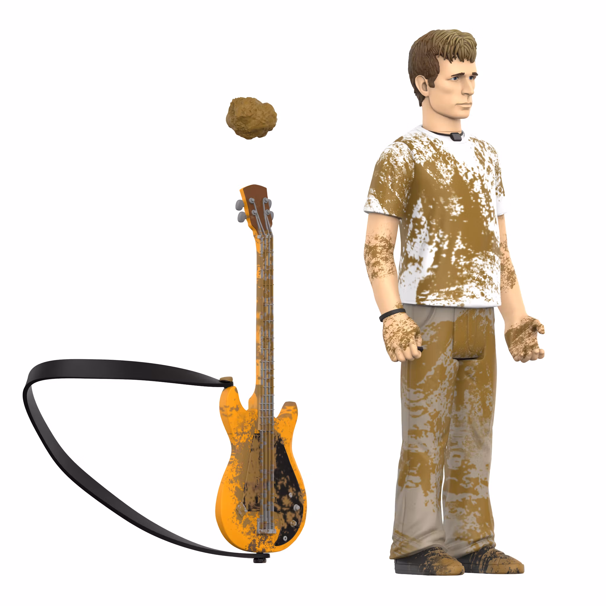 Green Day ReAction Mike Dirnt (Mud Fight) Action Figure