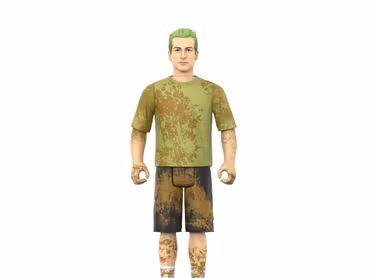 Green Day ReAction Tre Cool (Mud Fight) Action Figure