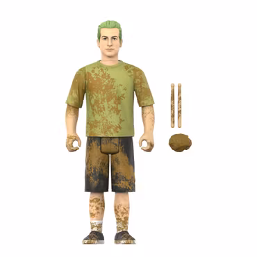 Green Day ReAction Tre Cool (Mud Fight) Action Figure