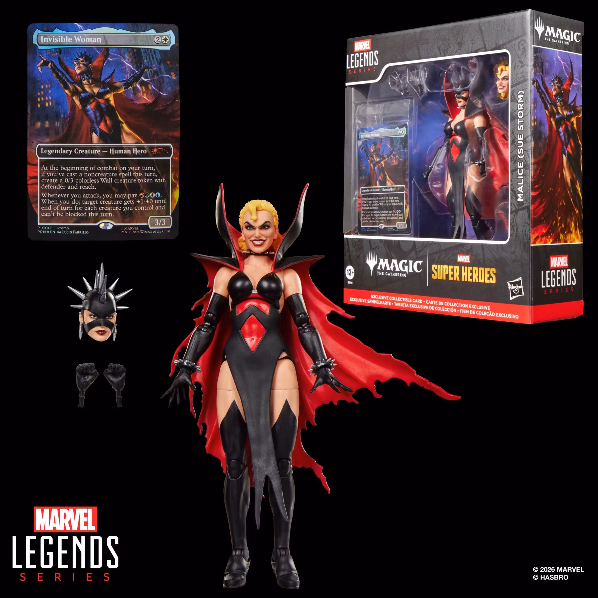 Marvel Legends Malice (Sue Storm) Action Figure with Exclusive Magic: The Gathering Card