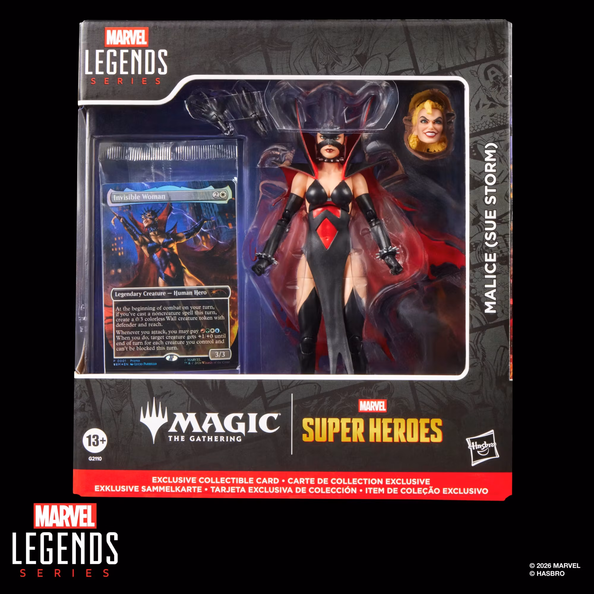 Marvel Legends Malice (Sue Storm) Action Figure with Exclusive Magic: The Gathering Card