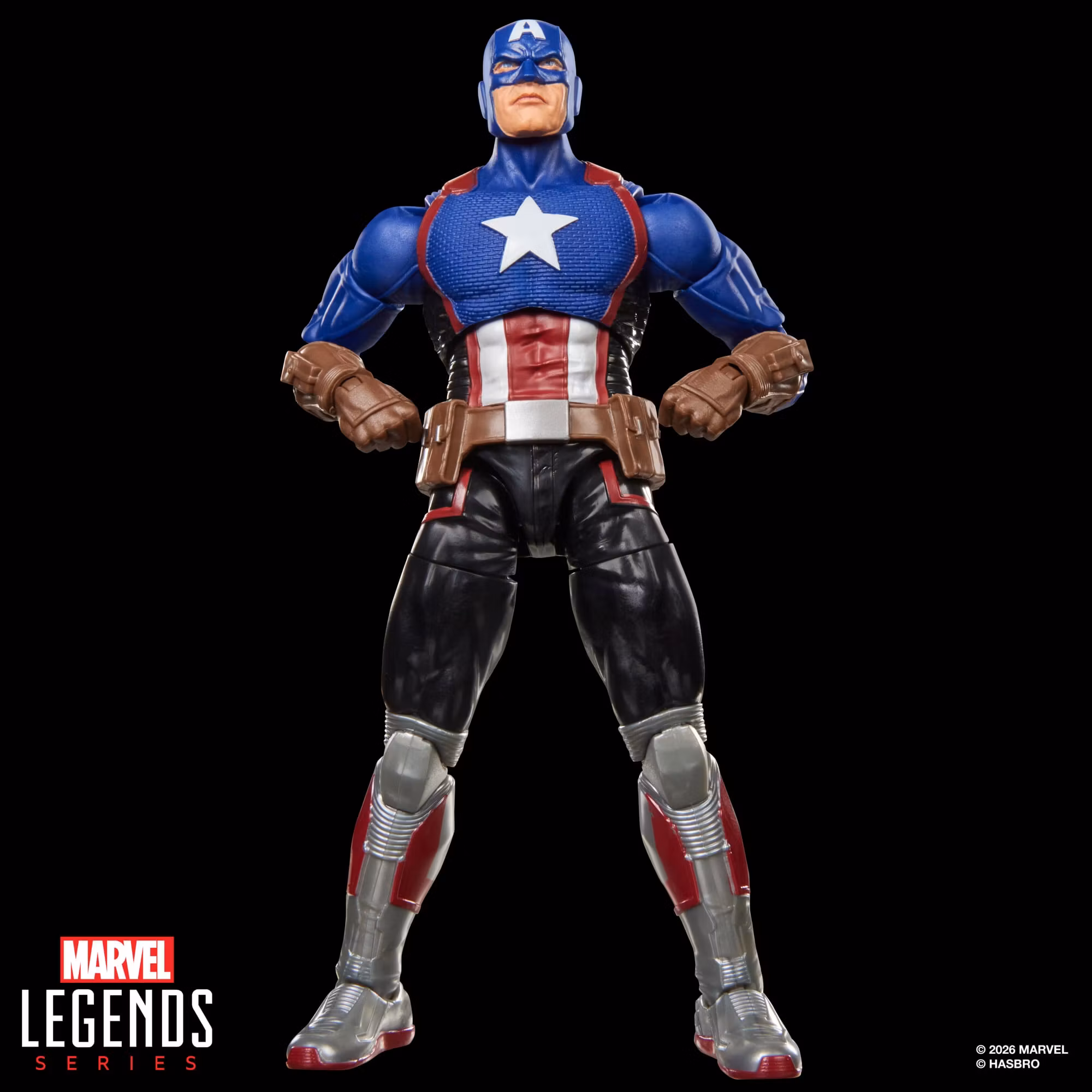 Marvel Legends Captain America Action Figure with Exclusive Magic: The Gathering Card