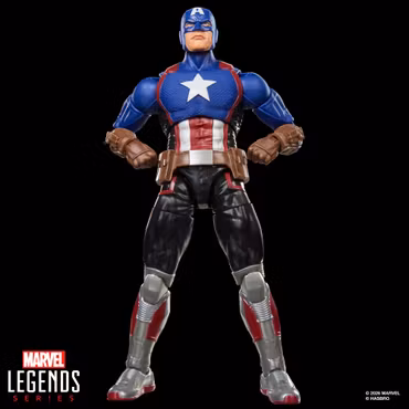 Marvel Legends Captain America Action Figure with Exclusive Magic: The Gathering Card