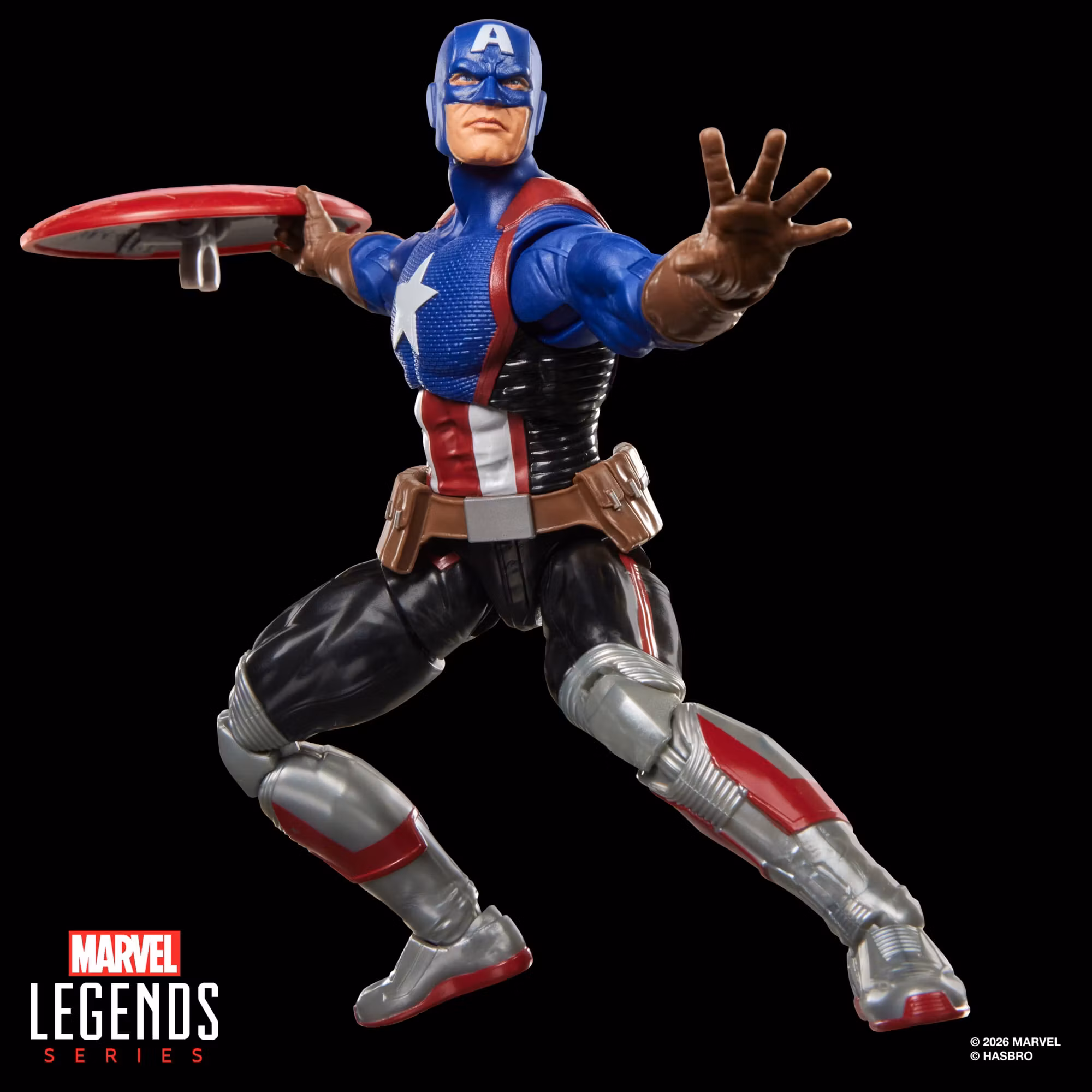 Marvel Legends Captain America Action Figure with Exclusive Magic: The Gathering Card