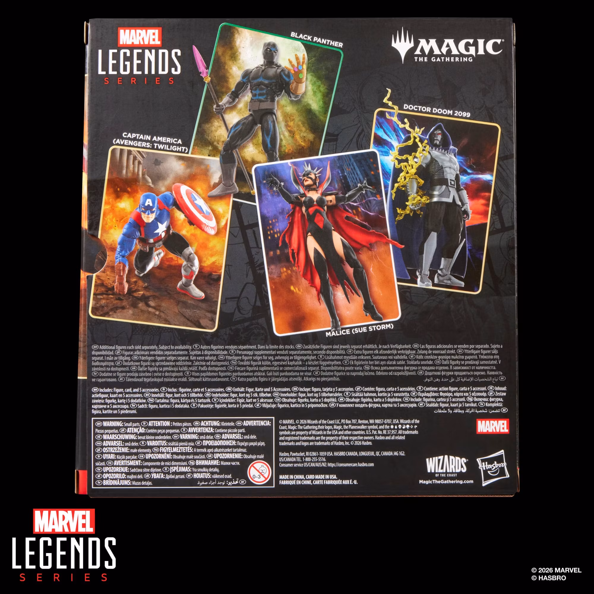 Marvel Legends Captain America Action Figure with Exclusive Magic: The Gathering Card