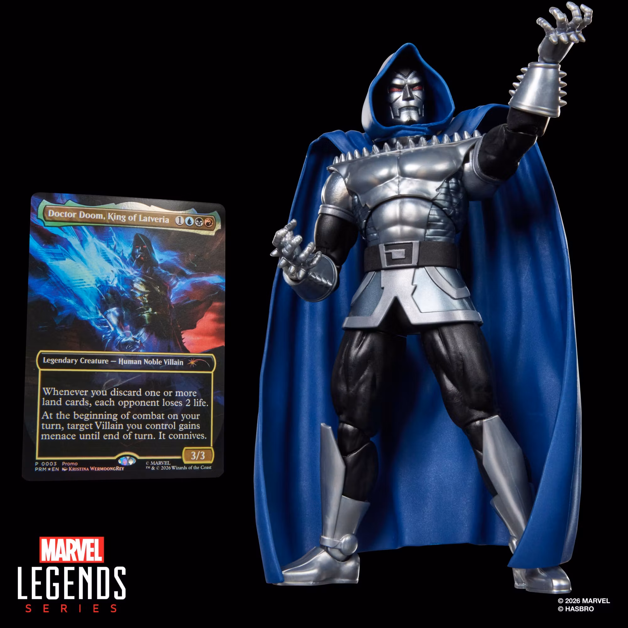 Marvel Legends Doctor Doom 2099 Action Figure with Exclusive Magic: The Gathering Card
