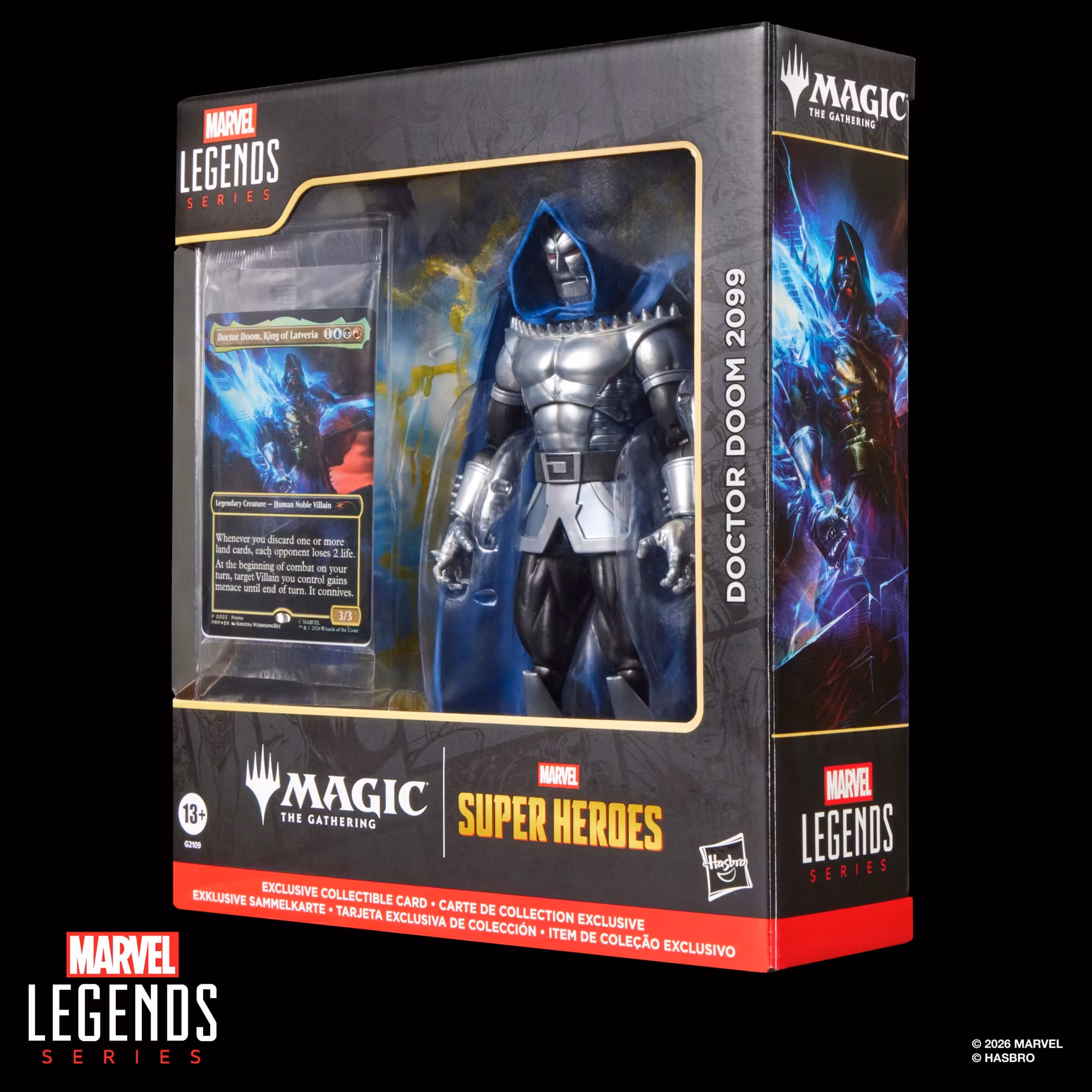 Marvel Legends Doctor Doom 2099 Action Figure with Exclusive Magic: The Gathering Card