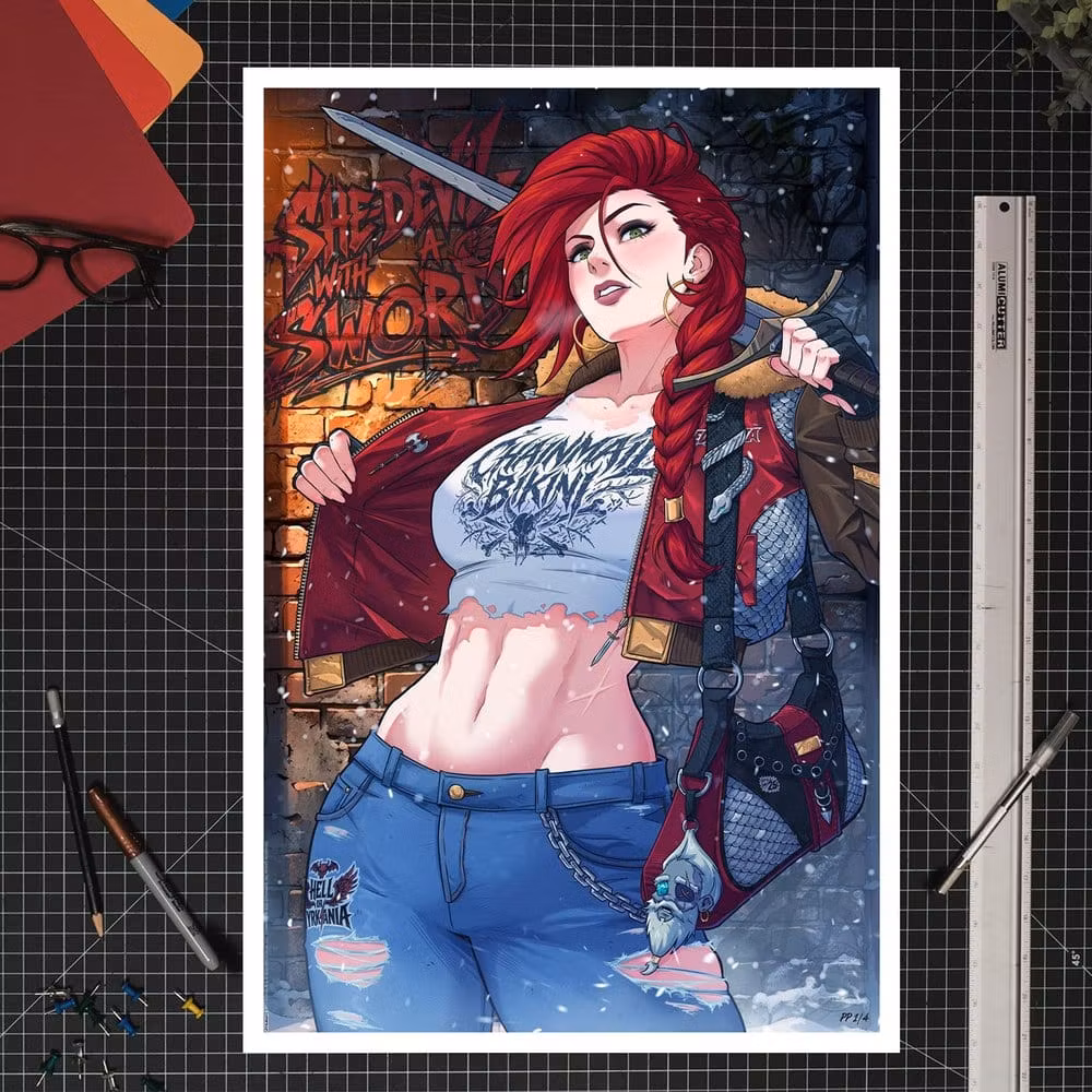 Dynamite Entertainment Fine Art Print Red Sonja