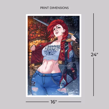 Dynamite Entertainment Fine Art Print Red Sonja