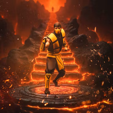 Mortal Kombat Ninjas Collection Scorpion 1/10 Art Scale heo Exclusive Statue