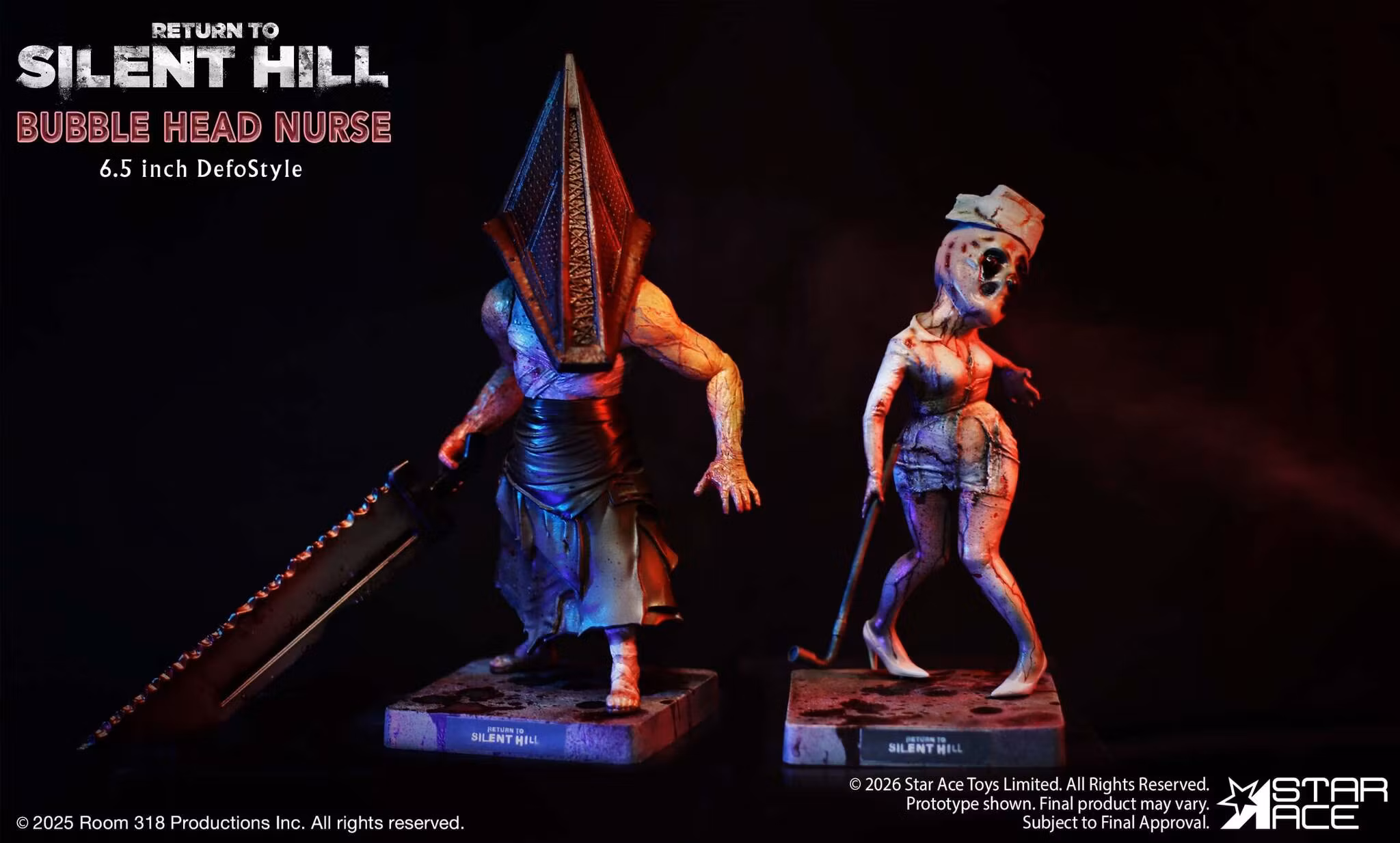 Return to Silent Hill DefoStyle Pyramid Head and Bubble Head Nurse Figure Set