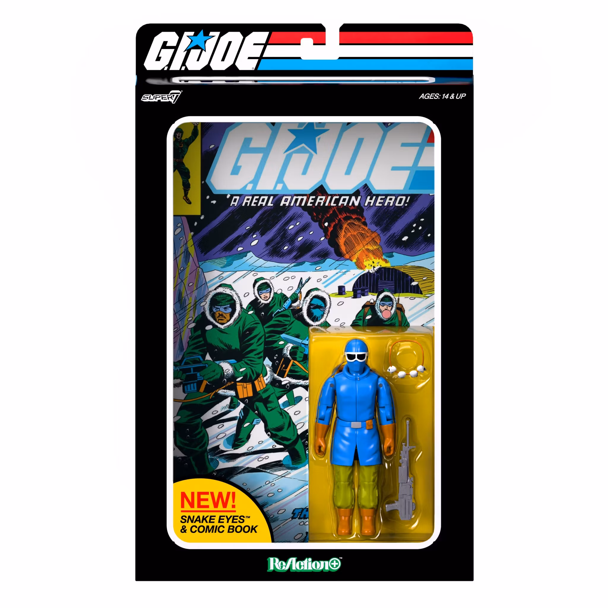 G.I. Joe ReAction+ Snake Eyes Limited Edition Action Figure & Comic Set