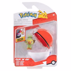 Pokémon Clip 'n' Go Action Figure Wave 21 Grookey & Poké Ball