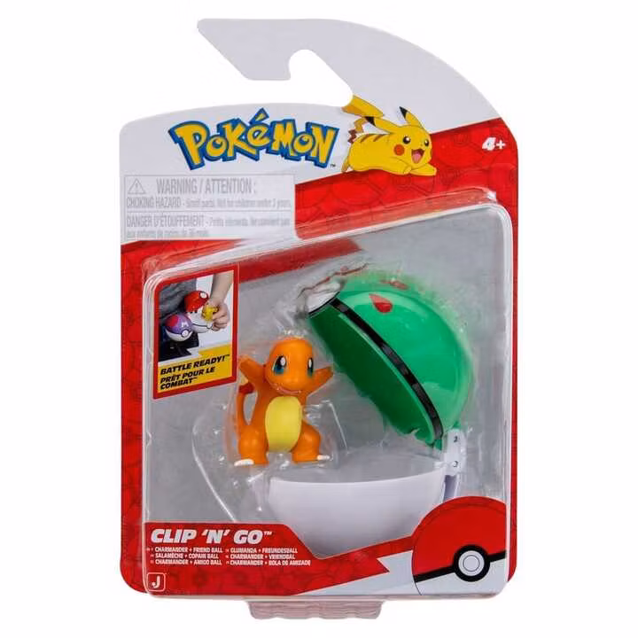Pokémon Clip 'n' Go Action Figure Charmander & Friend Ball