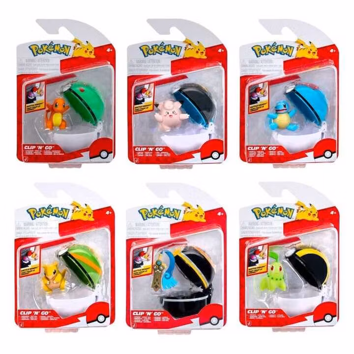 Pokémon Clip 'n' Go Minifigures Poké Balls Ver. 22 Assortment Set