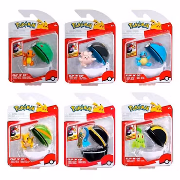 Pokémon Clip 'n' Go Minifigures Poké Balls Ver. 22 Assortment Set