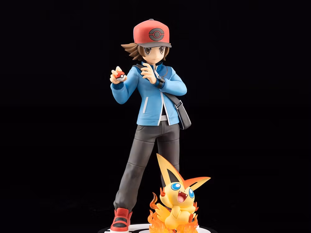 Pokemon ArtFX J Hilbert with Victini 1/8 Scale Figure