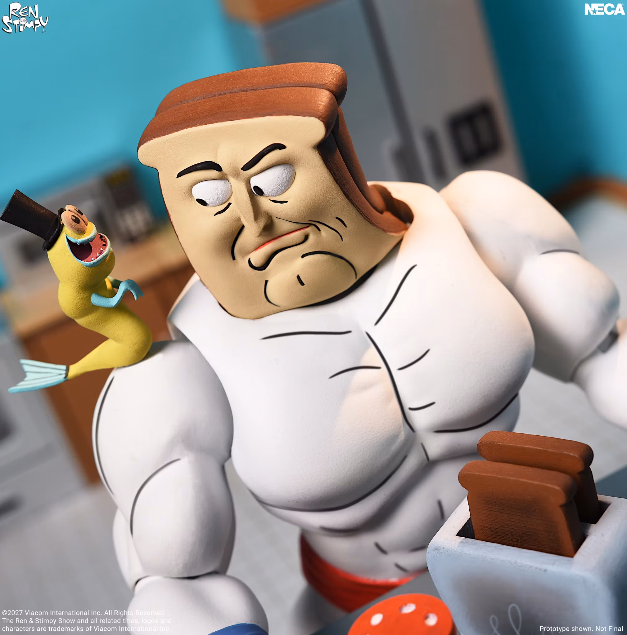 The Ren & Stimpy Show Ultimate Powdered Toast Man Action Figure