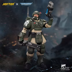 Warhammer 40,000 Astra Militarum Kasrkin 1 with Chainsword and Plasma Pistol 1/18 Scale Action Figure