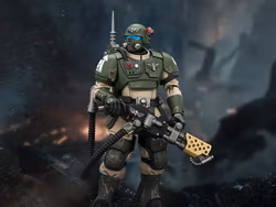 Warhammer 40,000 Astra Militarum Kasrkin 2 with Flamer 1/18 Scale Action Figure