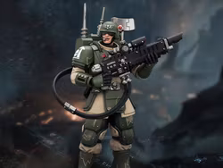 Warhammer 40,000 Astra Militarum Kasrkin 3 with Hot-shot Lasgun and Vox-caster 1/18 Scale Action Figure