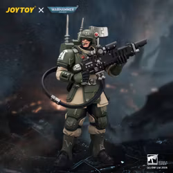 Warhammer 40,000 Astra Militarum Kasrkin 3 with Hot-shot Lasgun and Vox-caster 1/18 Scale Action Figure