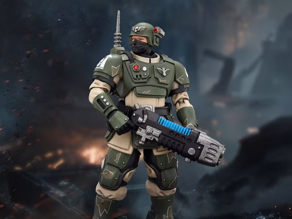 Warhammer 40,000 Astra Militarum Kasrkin 4 with Plasma Gun 1/18 Scale Action Figure