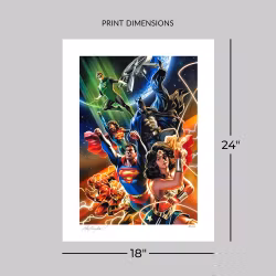DC Comics Fine Art Print Justice League Unlimited