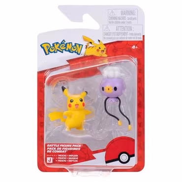 Pokemon Battle Figure 2-Pack Drifloon & Pikachu