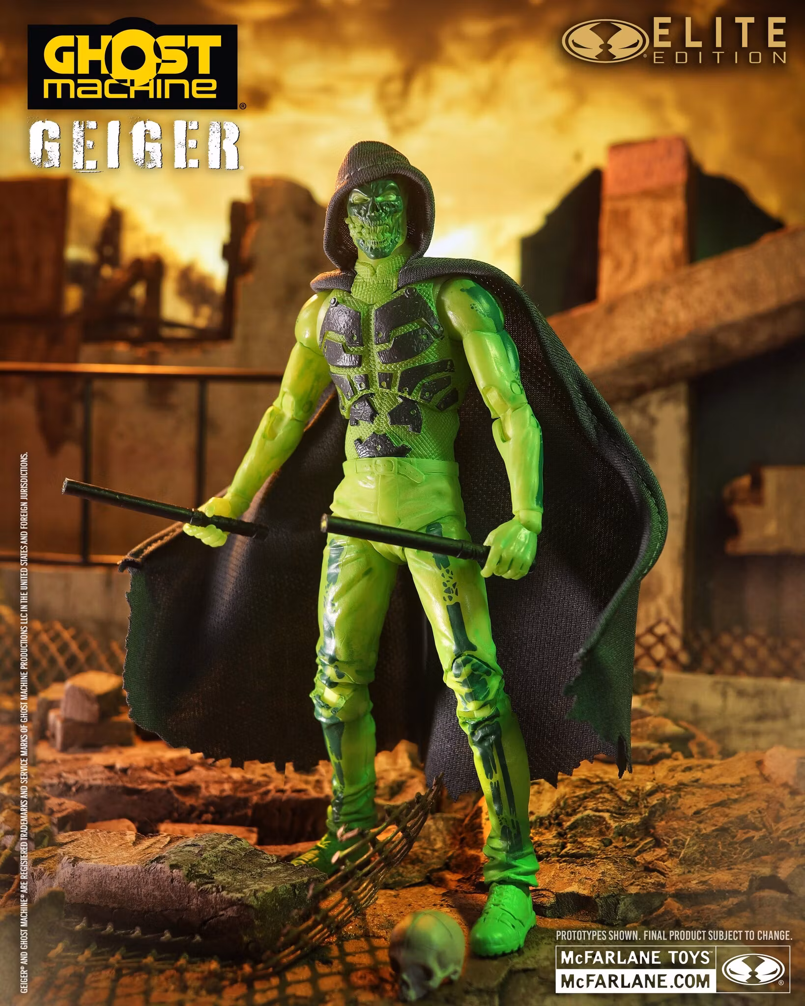 Ghost Machine McFarlane Elite Edition #15 Geiger Deluxe Action Figure