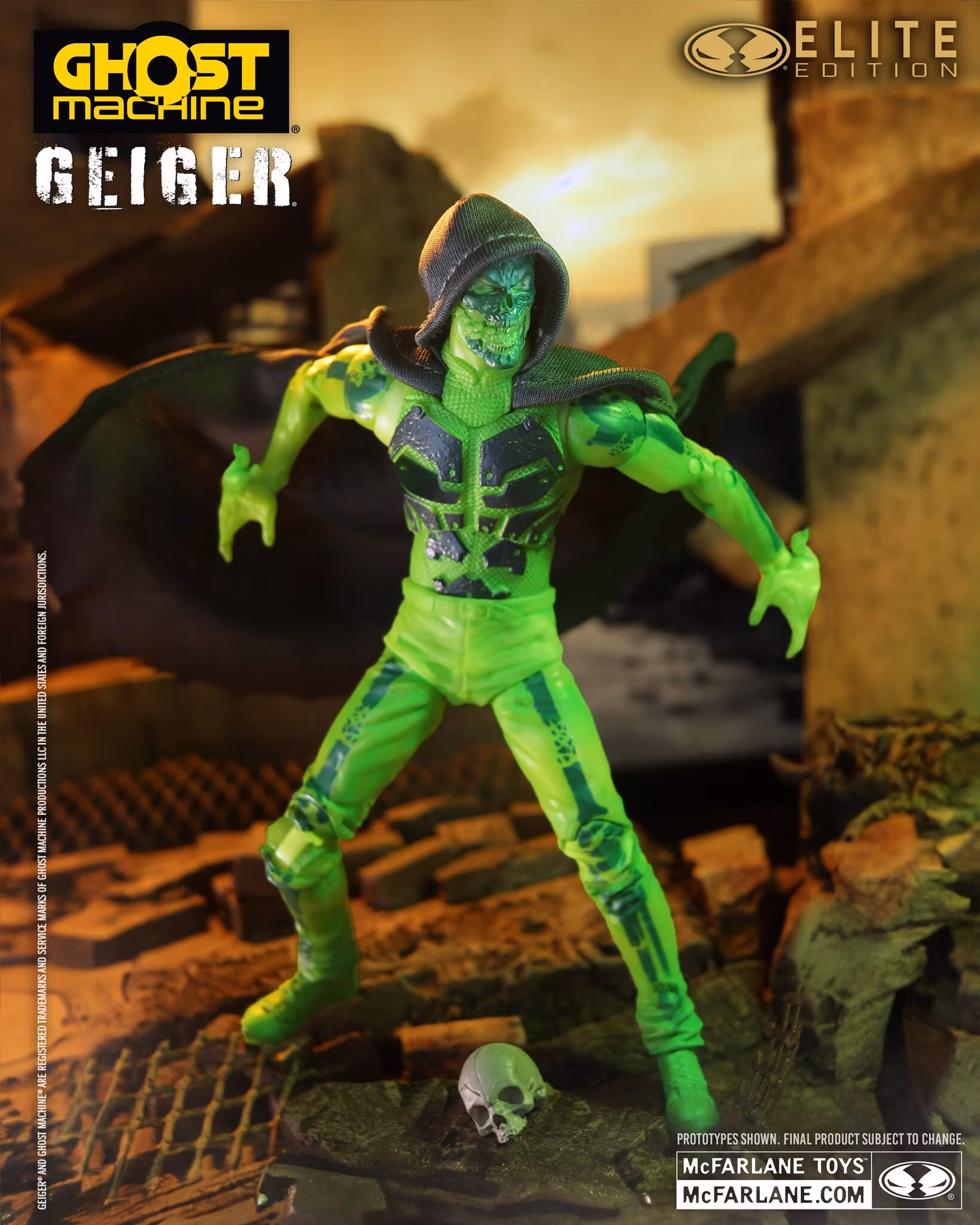 Ghost Machine McFarlane Elite Edition #15 Geiger Deluxe Action Figure