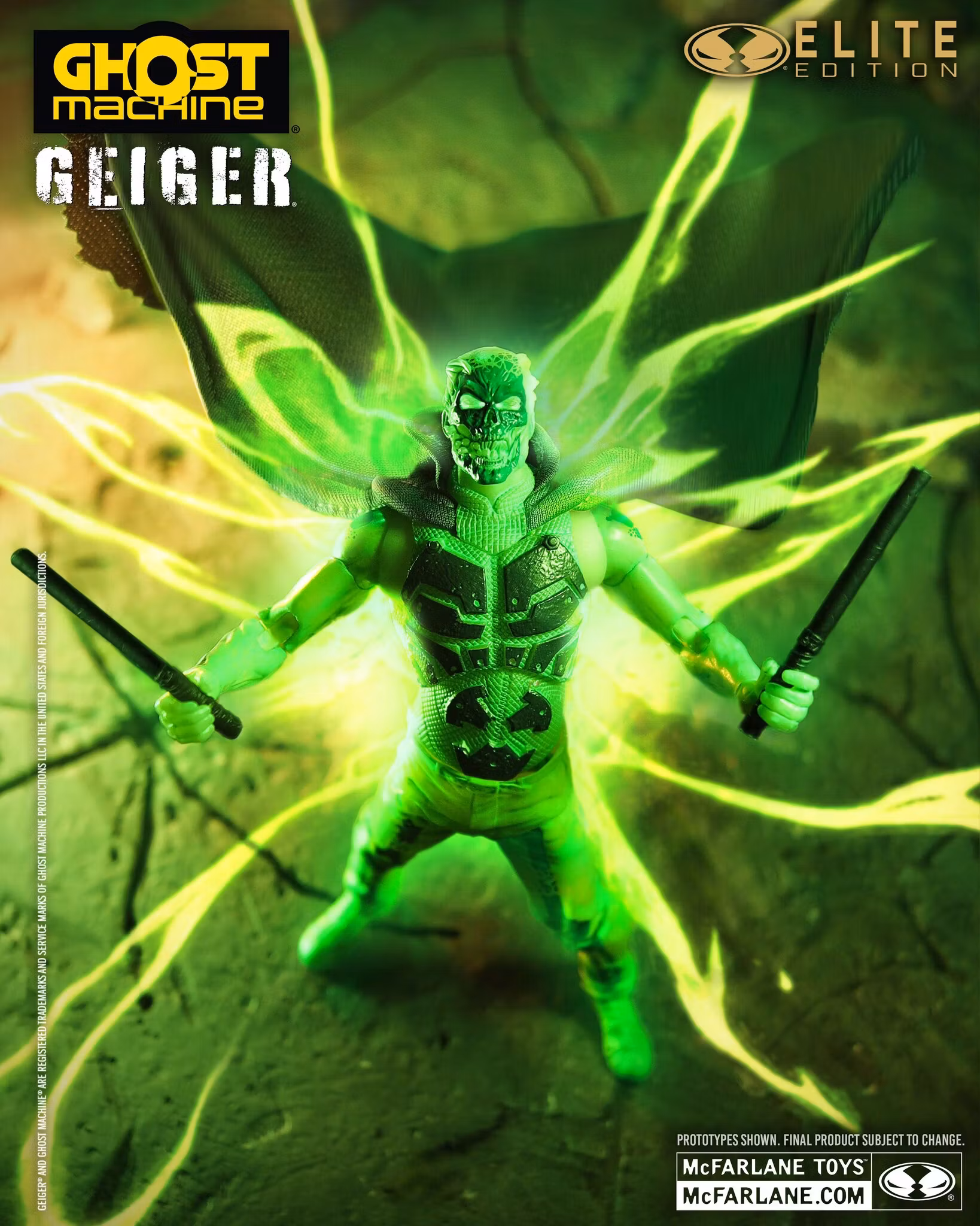 Ghost Machine McFarlane Elite Edition #15 Geiger Deluxe Action Figure