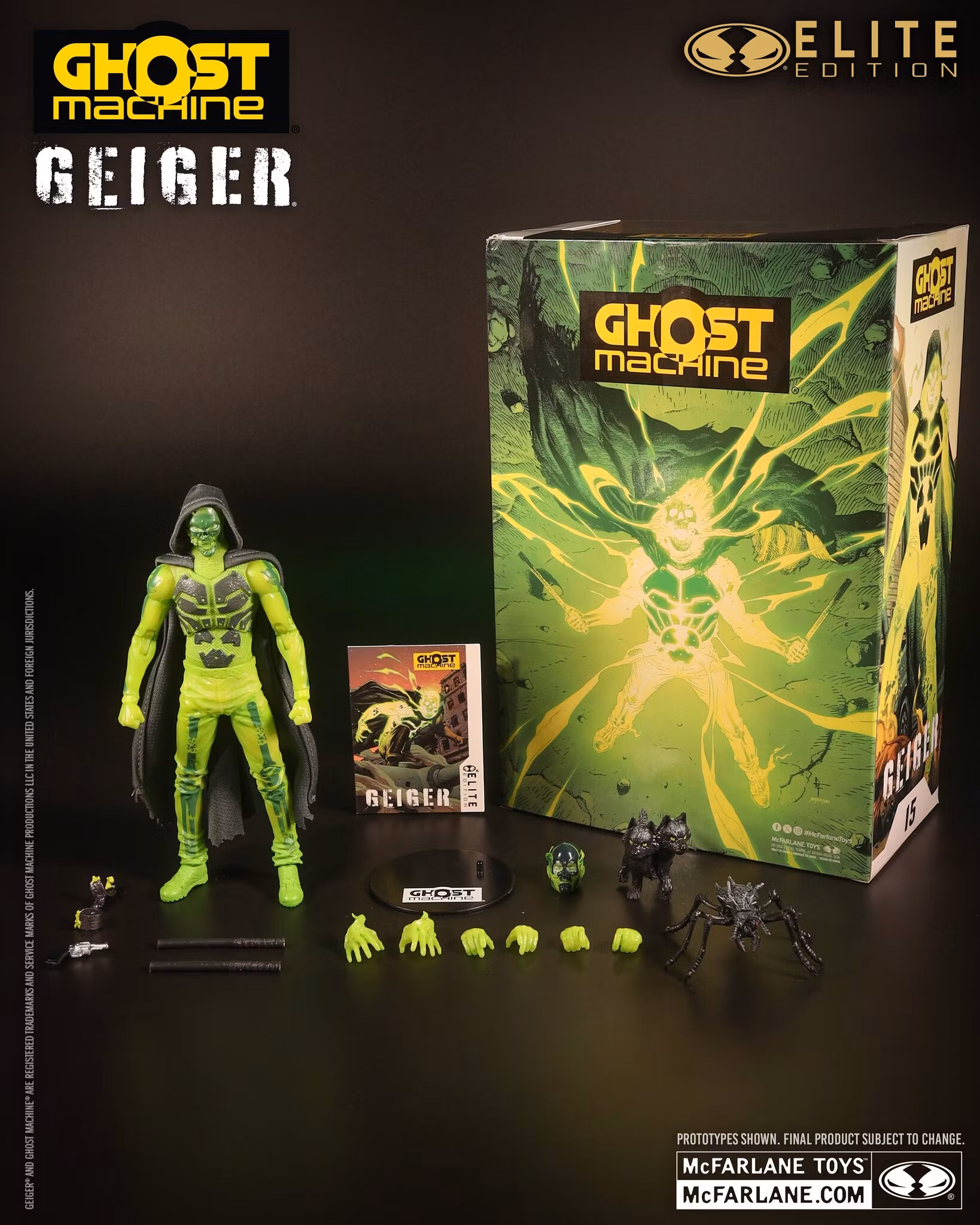 Ghost Machine McFarlane Elite Edition #15 Geiger Deluxe Action Figure