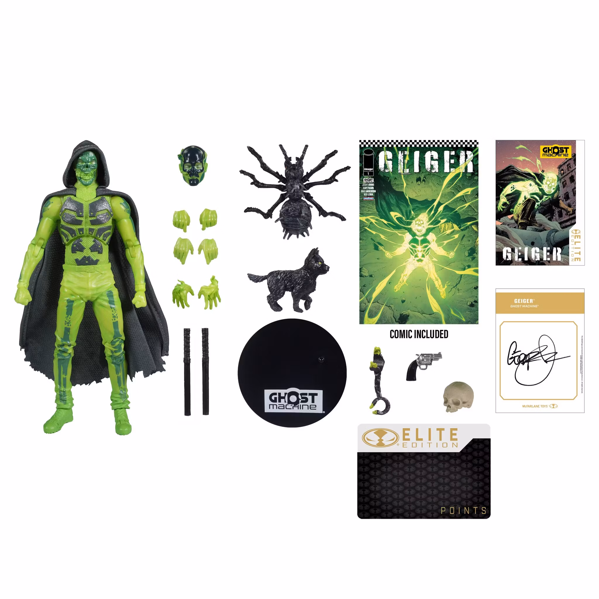 Ghost Machine McFarlane Elite Edition #15 Geiger Deluxe Action Figure