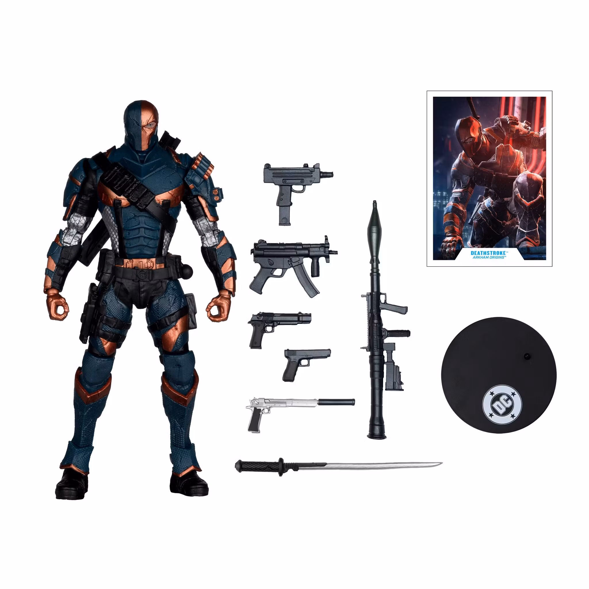 Batman: Arkham Origins DC Multiverse Deathstroke Action Figure