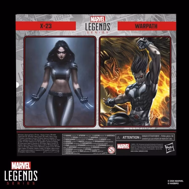 X-Force Marvel Legends Warpath and X-23 Action Figure Two-Pack