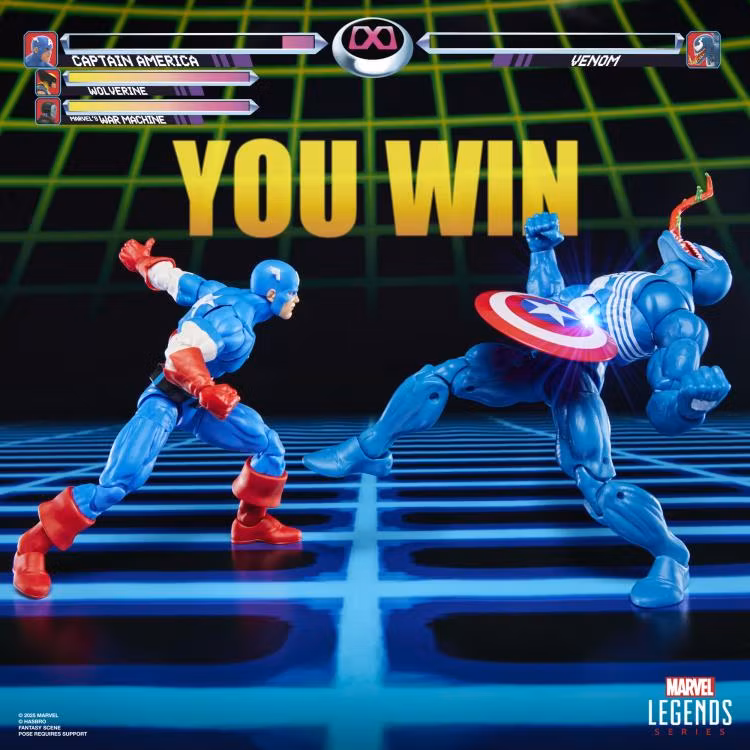Marvel Legends Gamerverse Captain America vs. Venom Action Figure Two-Pack